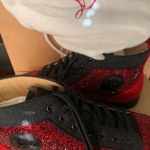 Christian loub red/black Orlato flats